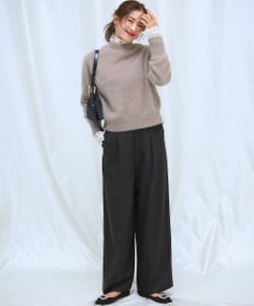 23区 フォックスカシミヤファー ショート丈 ニット