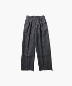 ATON LINEN WOOL TWILL | タックイージーパンツ