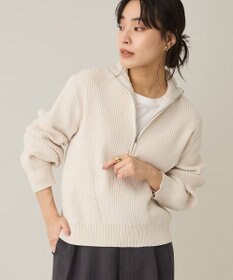 CRAFT STANDARD BOUTIQUE ミニモールハーフジップニットプルオーバー