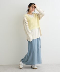 CRAFT STANDARD BOUTIQUE ダルサテンIラインスカート