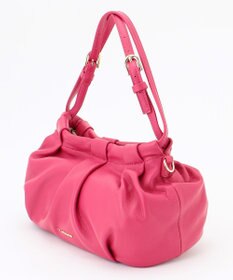 LA BAGAGERIE シープレザー　ギャザーミニバッグ