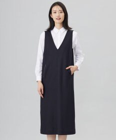 J.PRESS LADIES L 【洗える】ウールスムース ジャンパースカート