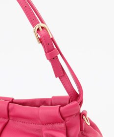 LA BAGAGERIE シープレザー　ギャザーミニバッグ