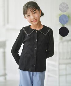 組曲 KIDS 【150-160㎝】セーラーカラー リブトップス