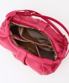 LA BAGAGERIE シープレザー　ギャザーミニバッグ