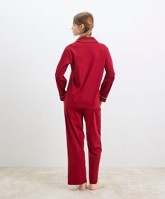 une nana cool 【綿100%】60/1 シルケットスムース 長袖開襟 MADE WITH LIBERTY FABRIC