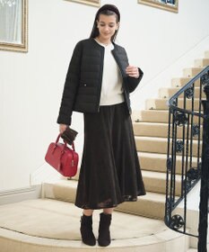 ANY SIS 【2SET】フェザー ニット × フロッキー スカート