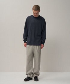 ATON LINEN WOOL TWILL | ルーズフィットパンツ - UNISEX
