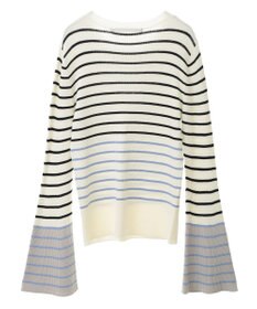 YECCA VECCA マルチボーダー柄ニット