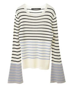 YECCA VECCA マルチボーダー柄ニット