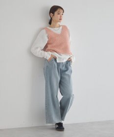 earth music&ecology ＭＩＸカラーブークレニットビスチェ