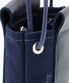 UNBILLION Otias 8号キャンバスシュリンクレザースマホショルダー