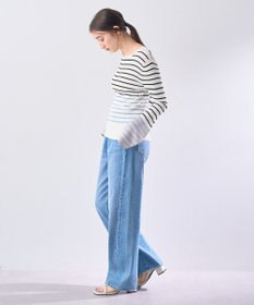 YECCA VECCA マルチボーダー柄ニット