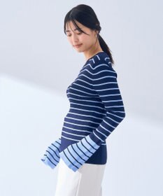 YECCA VECCA マルチボーダー柄ニット