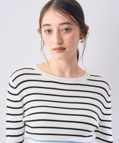 YECCA VECCA マルチボーダー柄ニット