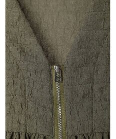 Green Parks ジャガードペプラムＺｉｐベスト