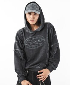 WEGO 【ユニセックス着用ITEM/MLサイズ展開】コールドダイスウィッチングプルパーカー