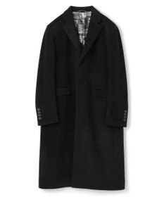 JOSEPH HOMME グロッシーウール 　チェスターコート　＜裏地：フォトコラージュプリント＞