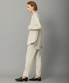 ICB 【WEB限定カラーあり・洗える】 ライトダブルクロス バンドカラーシャツ