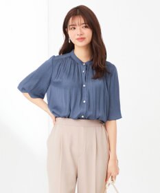 ANY SIS 【洗える】サテンドビー ブラウス