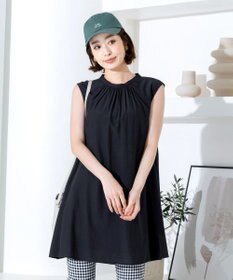 Tiaclasse 【洗える】体型カバーも叶うAラインギャザーチュニック