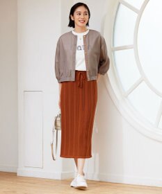 自由区 【カタログ掲載・接触冷感・洗える】ブライトシアーノーカラー ブルゾン