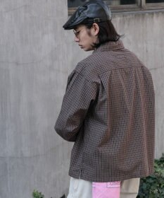 WEGO ミニマムチェックショートシャツ（LS）