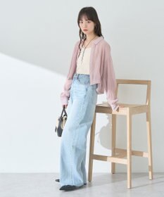 earth music&ecology マジョリカプリーツショートシャツ