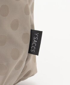 Y'SACCS ドットジャガードポーチ付きトートバッグ