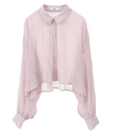 earth music&ecology マジョリカプリーツショートシャツ