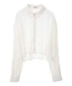 earth music&ecology マジョリカプリーツショートシャツ