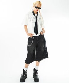 WEGO 【ユニセックス着用ITEM/MLサイズ展開】クロップドグラフィックT（SS）