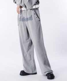 WEGO 【ウエストゴム/ユニセックス着用ITEM】ブリーチハトメスウェットパンツ