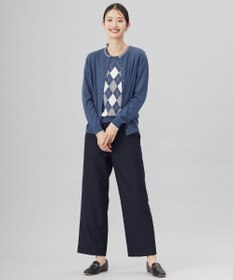 J.PRESS LADIES 【洗える】アーガイル ツイン ニット