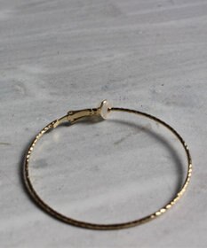 Phoebe ≪雑誌掲載商品≫ツイストラインフープイヤリング　ゴールド