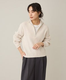 CRAFT STANDARD BOUTIQUE ミニモールハーフジップニットプルオーバー