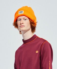 PW CIRCULUS 【手洗い可能】【UNISEX】POPカラー ニットキャップ
