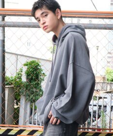 WEGO アシッドウォッシュバルーンパーカー