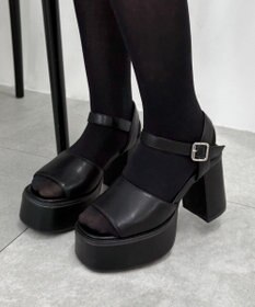 WEGO ヒールデザインサンダル