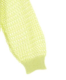 earth music&ecology スパンコールメッシュニットプルオーバー