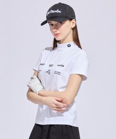 PW CIRCULUS 【WOMEN】メッシュコンビ モックネック  ゴルフウェア レディース