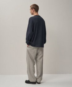 ATON LINEN WOOL TWILL | ルーズフィットパンツ - UNISEX