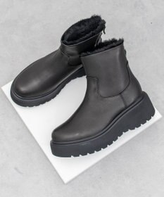 Bridget Birkin 【PARADIS COULEUR】ライニングフェイクムートンショートブーツ