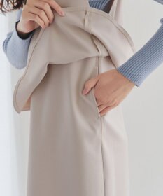 Tiaclasse 【安田美沙子さん着用】ペプラムジャンスカワンピース