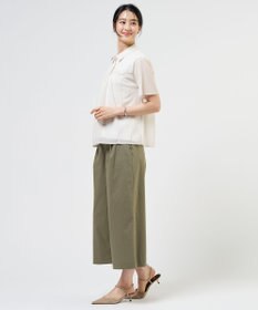 J.PRESS LADIES S シアードライトリコット シャツライク カットソー
