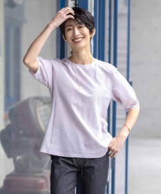 J.PRESS LADIES L 【WEB限定カラーあり・抗菌消臭・吸水速乾】サッカージャージー ボリュームスリーブ カットソー