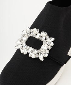 Feroux ビジュー付きニット スニーカー