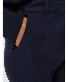 JOSEPH ストレッチリネン　フレアトラウザーズ