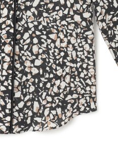 ICB 【WEB限定カラーあり・速乾・洗える】BackSatinAmunzen バンドカラーブラウス