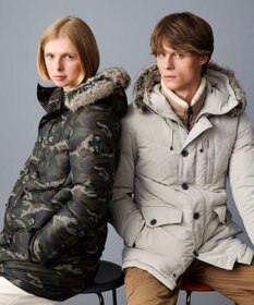 JOSEPH ABBOUD MOUNTAIN  【サスティナブル/ECO撥水/ECOファー/9ポケット/男女兼用】Pe/Nyピーチ ダウンコート